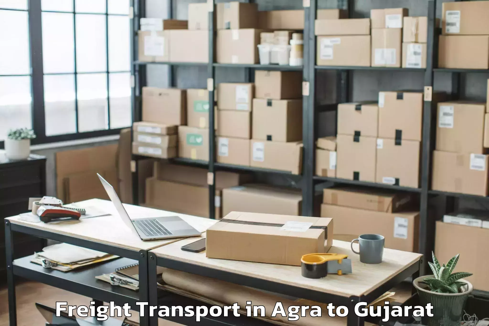 Book Your Agra to Porbandar Airport Pbd Freight Transport Today